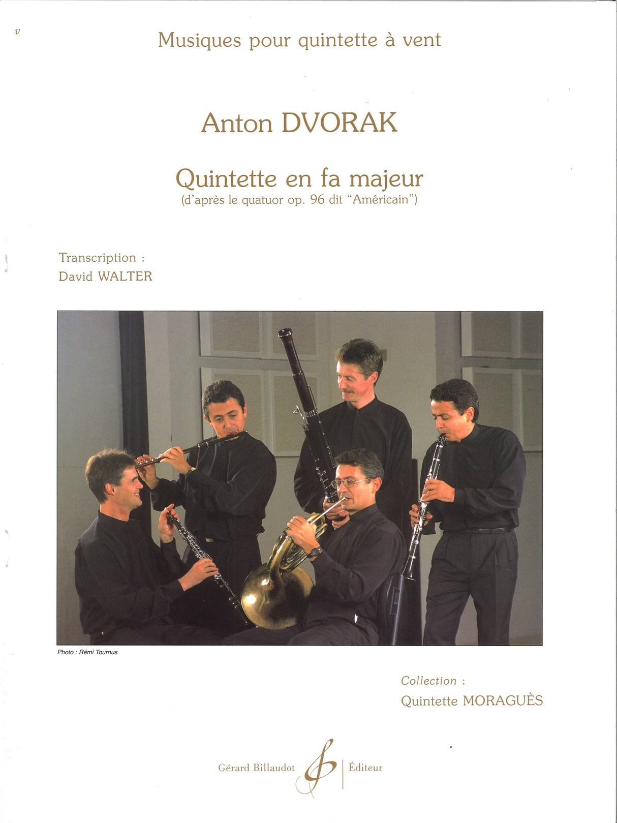 Dvorak, Quintette en fa 'Americain' (Billaudot)