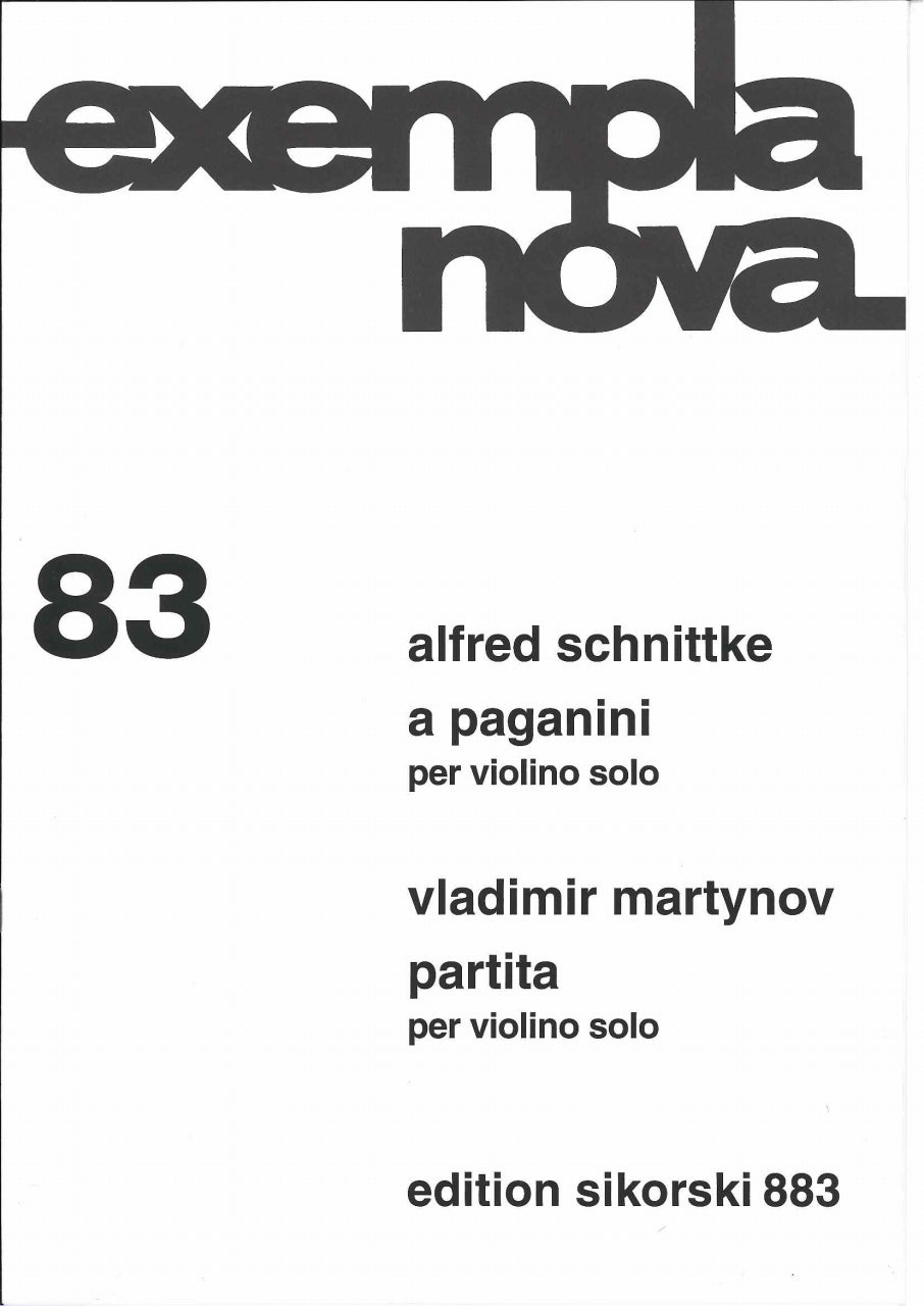 Schnittke, A Paganini; Martynov, Partita (Sikorski)