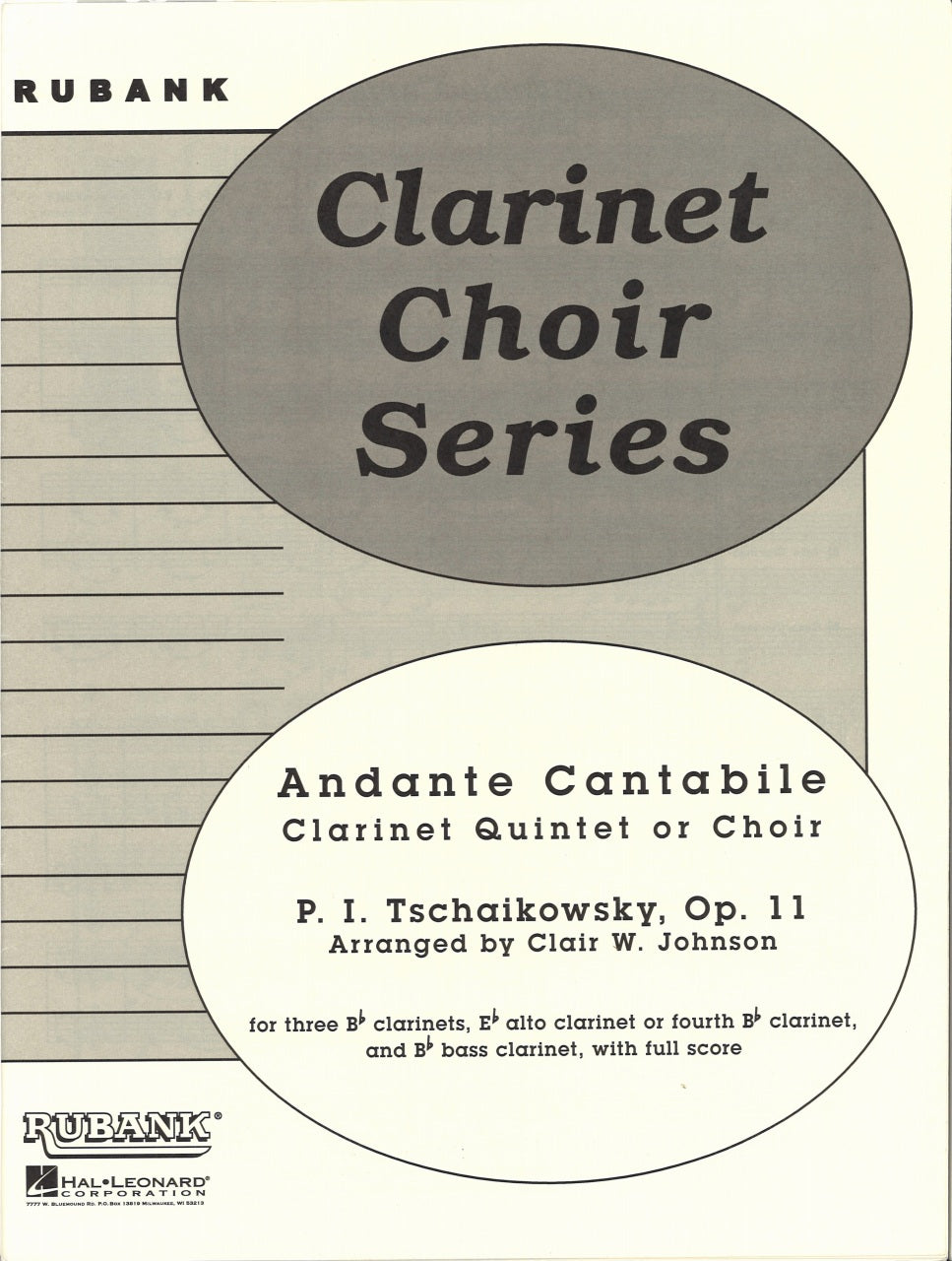 Tchaikovsky, Andante cantabile (Quintet) (Rubank)