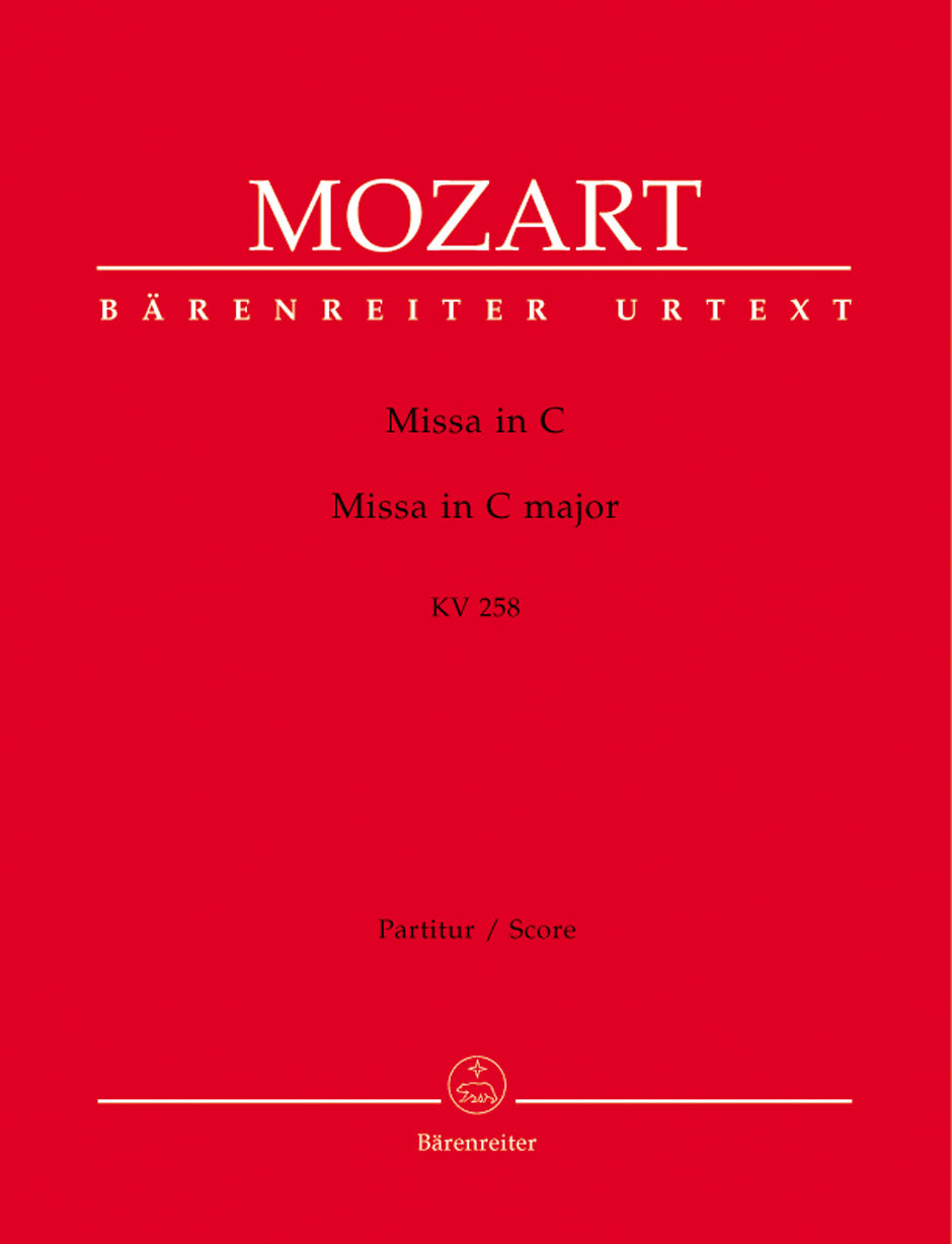 Mozart, Missa KV 258 in C Full Score (Barenreiter)
