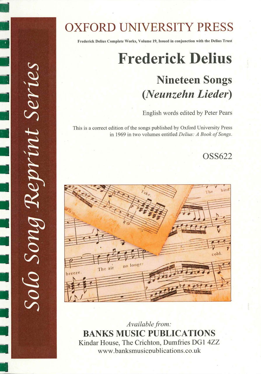 Delius, 19 Songs (Oxford University Press/Banks Music)