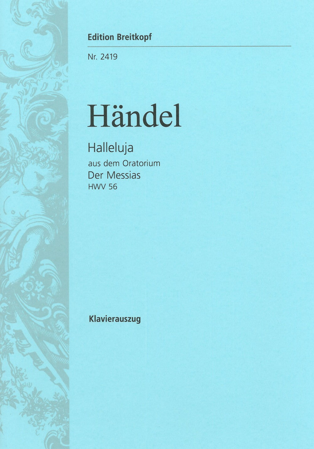 Handel/Mozart, Halleluja (Vocal Score) (Breitkopf)