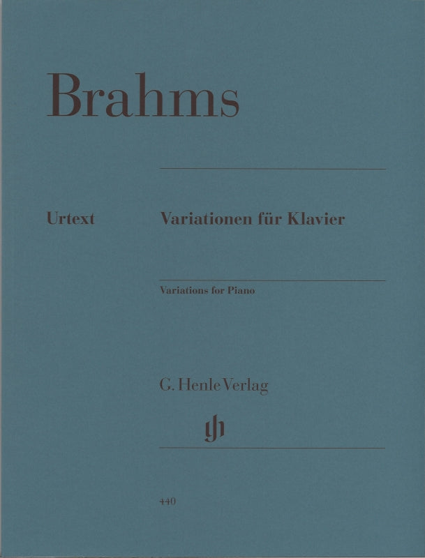 Brahms, Variationen fur Klavier (Henle)