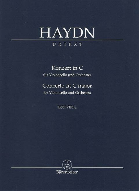 Haydn, Concerto for Cello Hob. 7b/1 in C (Barenreiter)