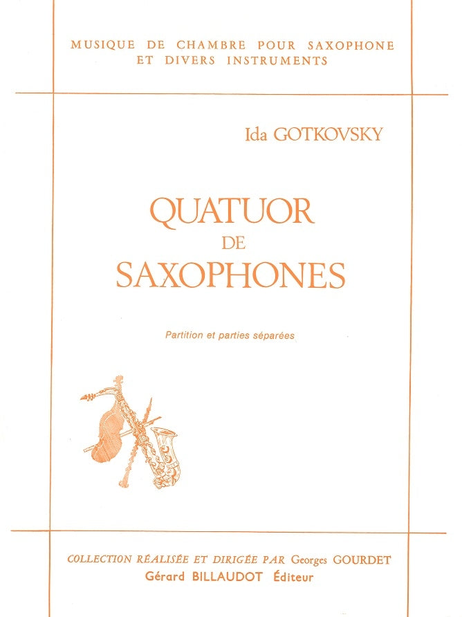 Gotkovsky, Quatuor de saxophones(SATBr) (Billaudot)