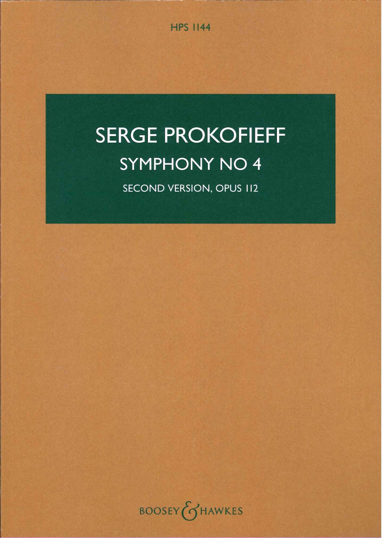Prokofiev, Symphony No. 4 op. 112 (Boosey)