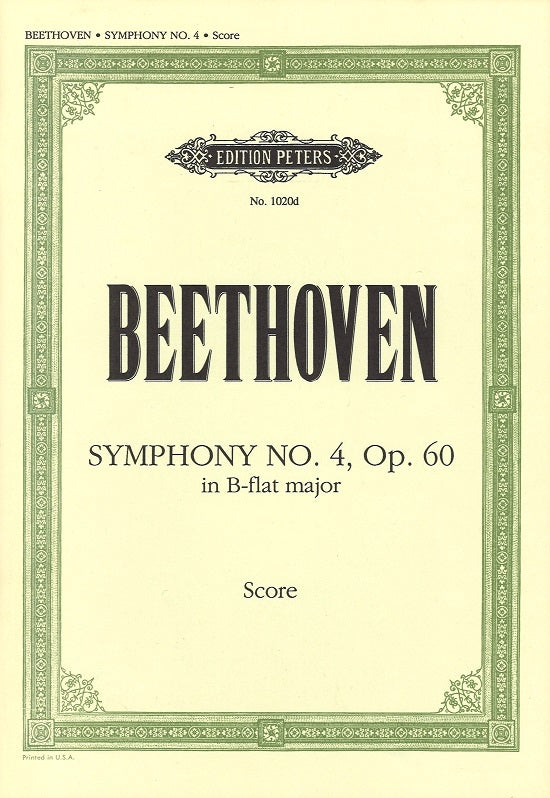 Beethoven, Symphony No. 4 in Bb, op. 60 (Peters)