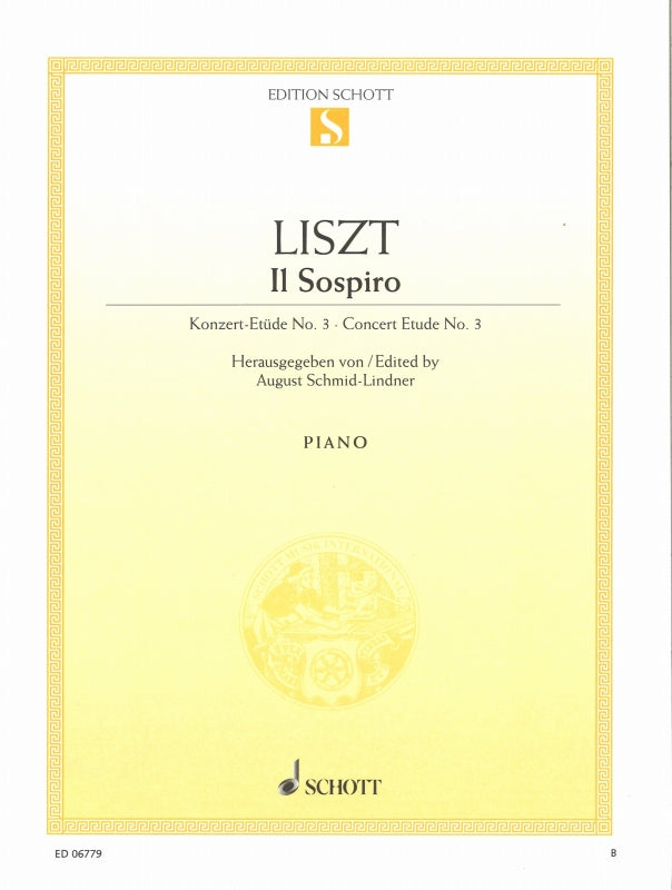 Liszt, Sospiro: 3 Etudes de concert, 3 (Schott)