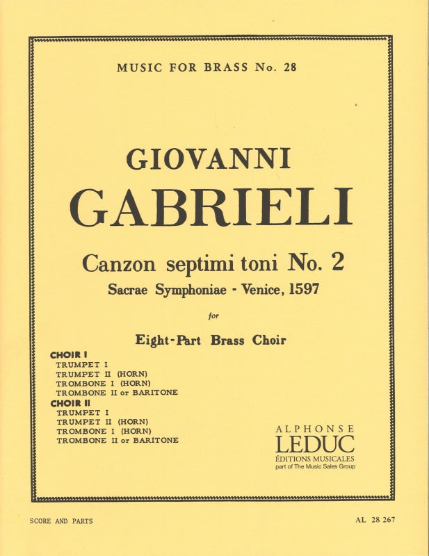 Gabrieli, Canzon septimi toni No. 2 (Robert King/Leduc)