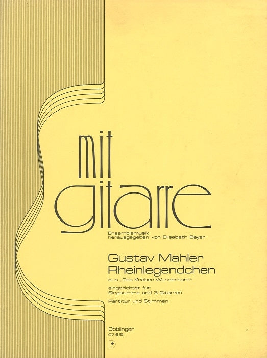 Mahler, Rheinlegendchen (Voice,3Guit) (Doblinger)