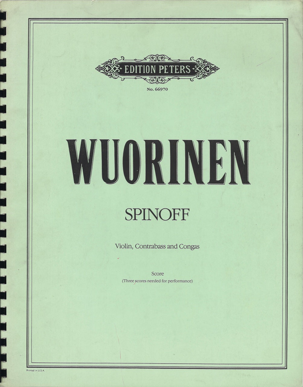 Wuorinen, Spinoff (Peters)