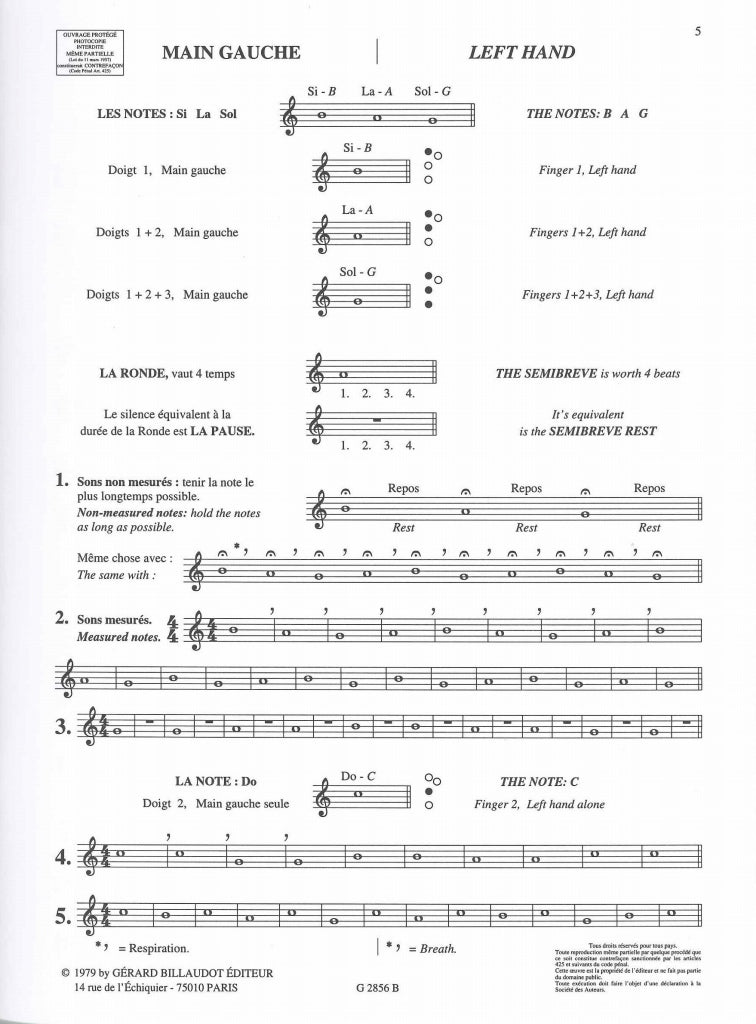 Prati, Alphabet du saxophoniste (Billaudot)