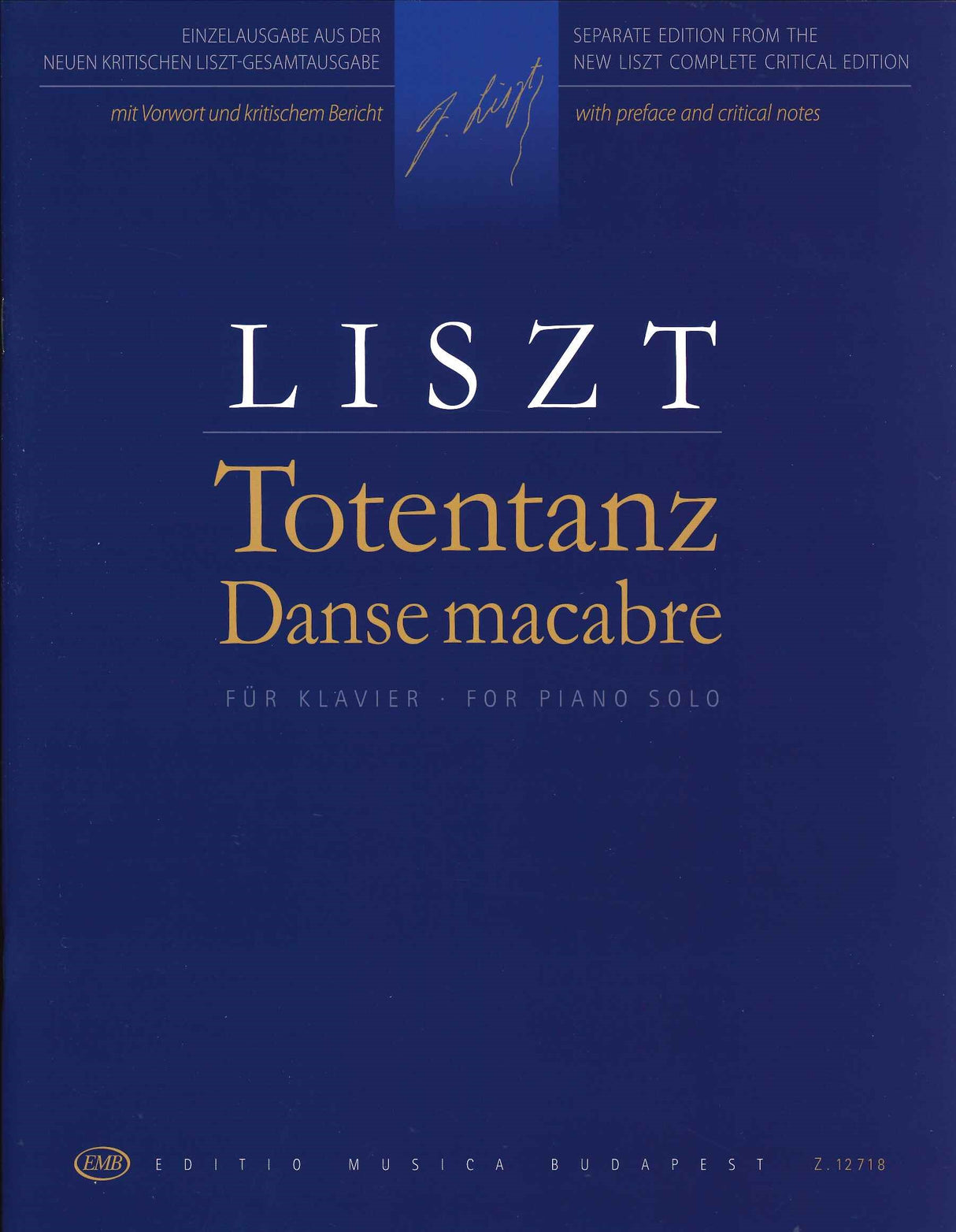 Liszt, Totentanz S 525 (Editio Musica Budapest)