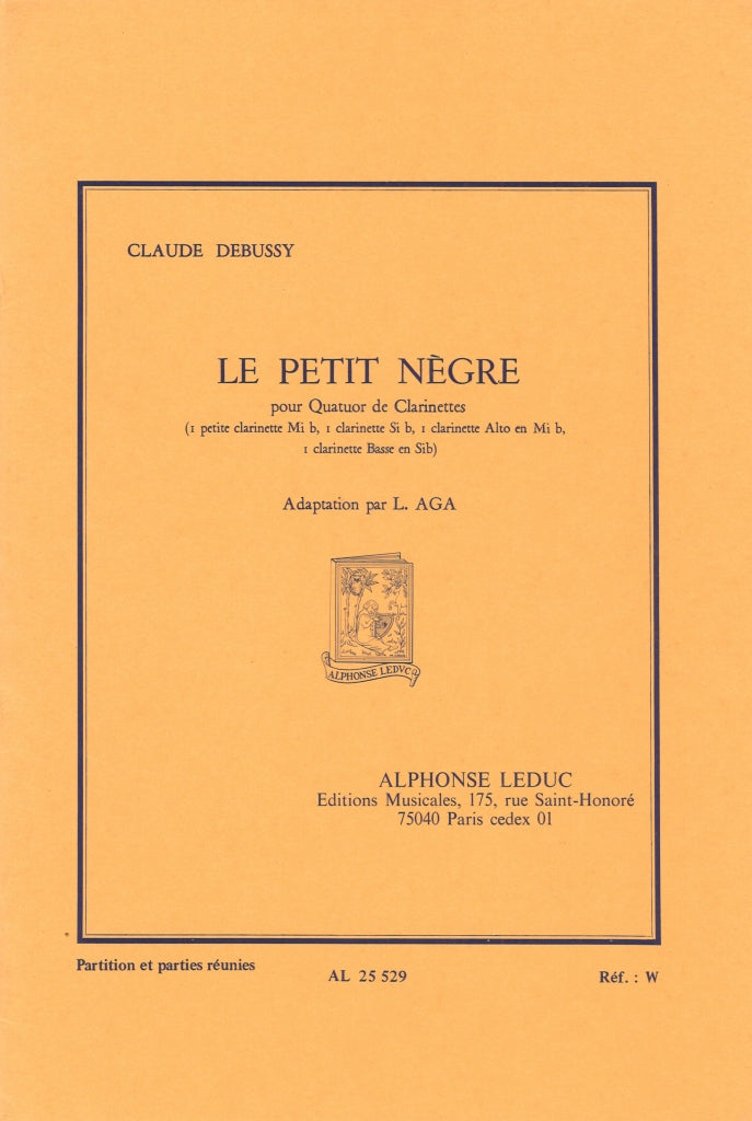 Debussy, Le Petit Negre (4Cl) (Leduc)
