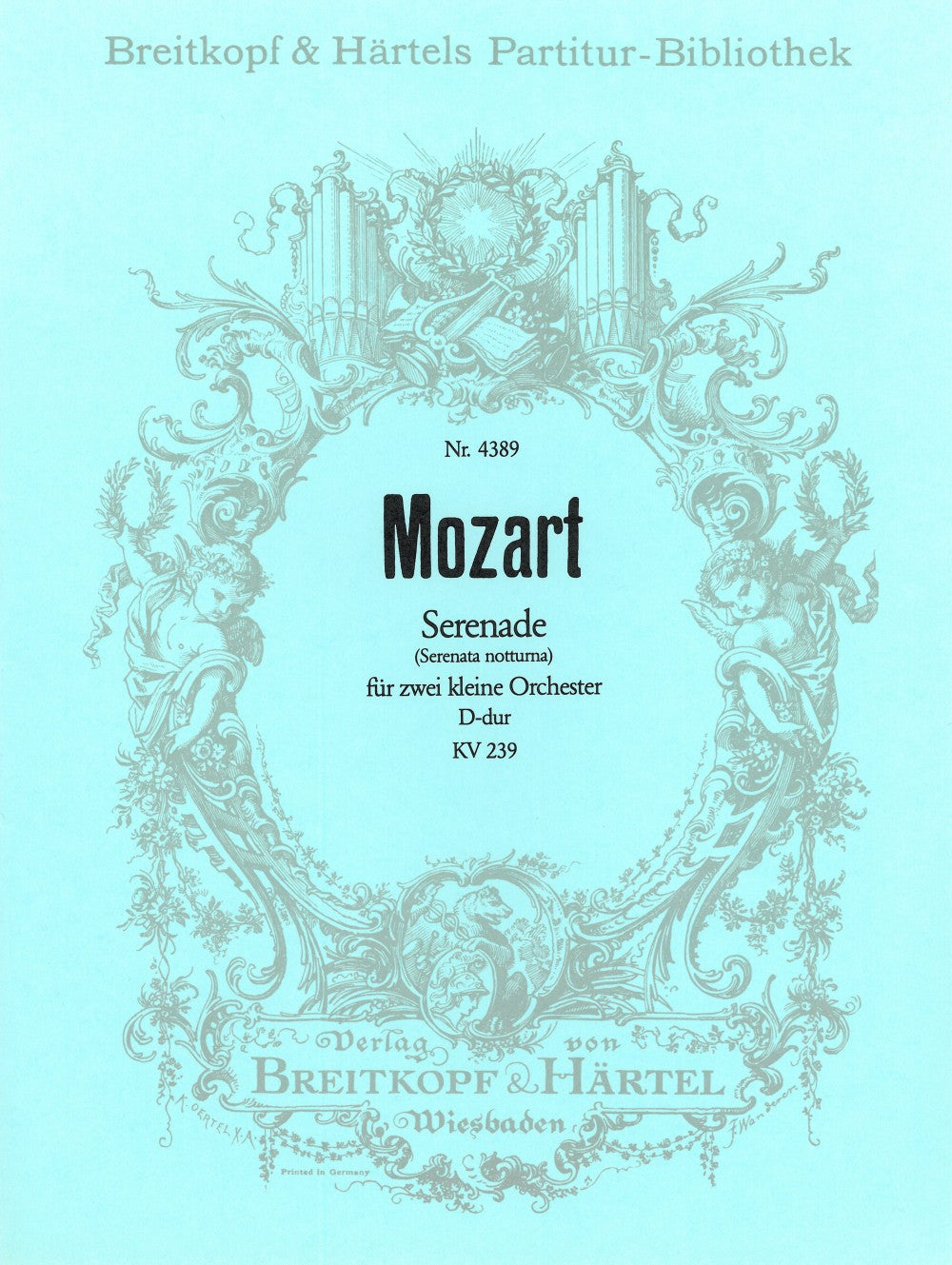 Mozart, Serenade KV 239 (Partitur) (Breitkopf)