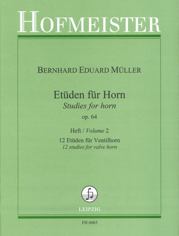 Muller, Etuden op. 64, 2: 12 Etuden (Hofmeister)
