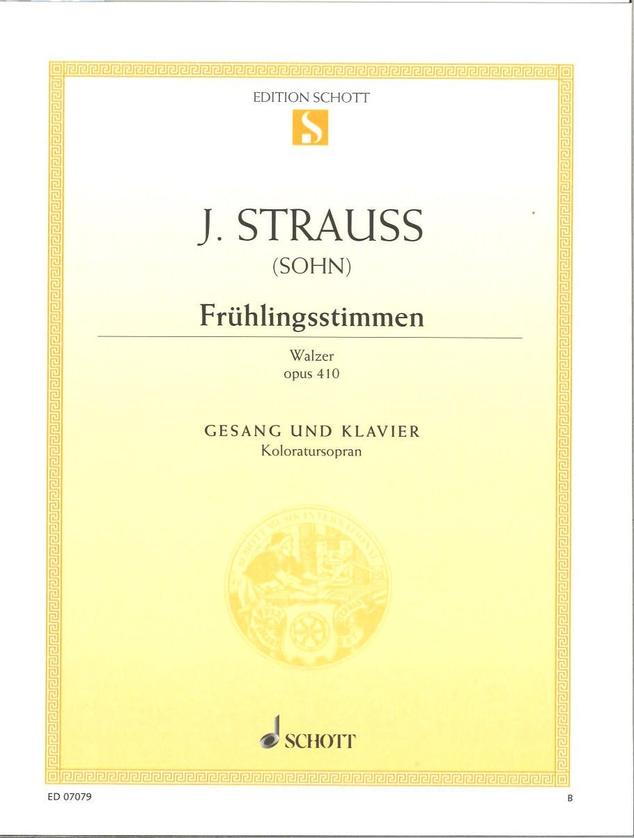 Strauss,J., Fruhlingsstimmen op. 410 (Schott)