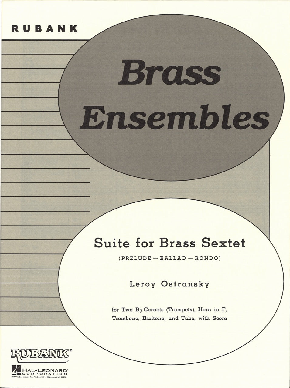 Ostransky, Suite for Brass Sextet (Rubank)