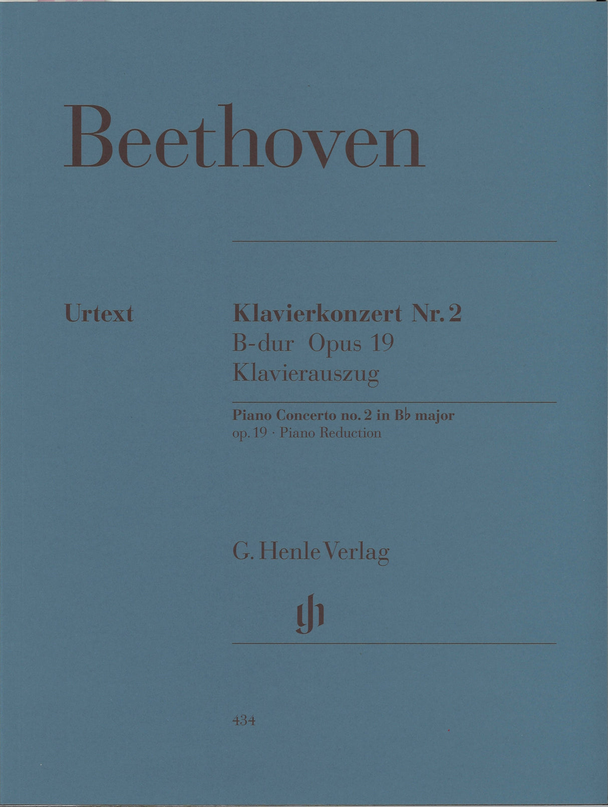 Beethoven, Concerto No. 2 in Bb op. 19 (Henle)