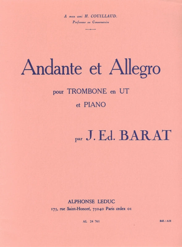 Barat, Andante et Allegro (Leduc)