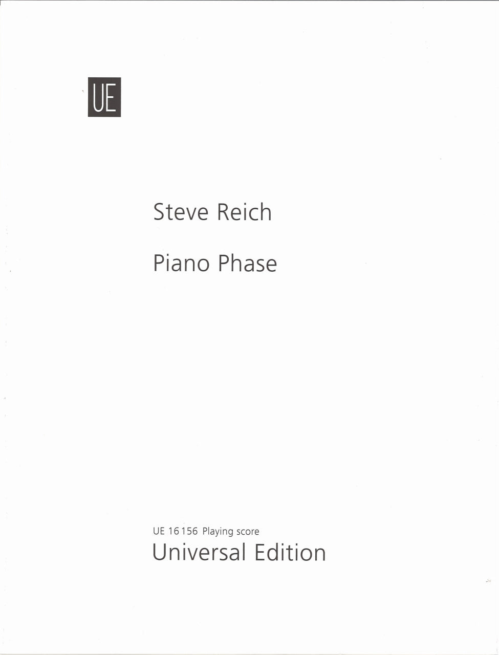 Reich, Piano Phase (Universal)