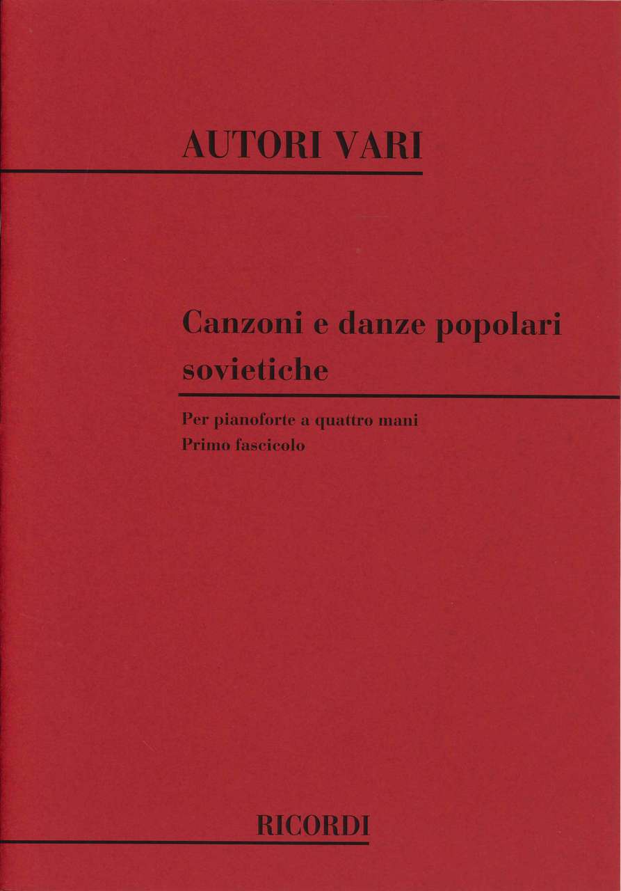 Canzoni e Danze Populari Sovietiche 1 (Ricordi)