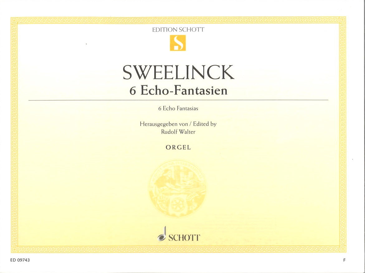 Sweelinck, 6 Echo-Fantasien (Schott)