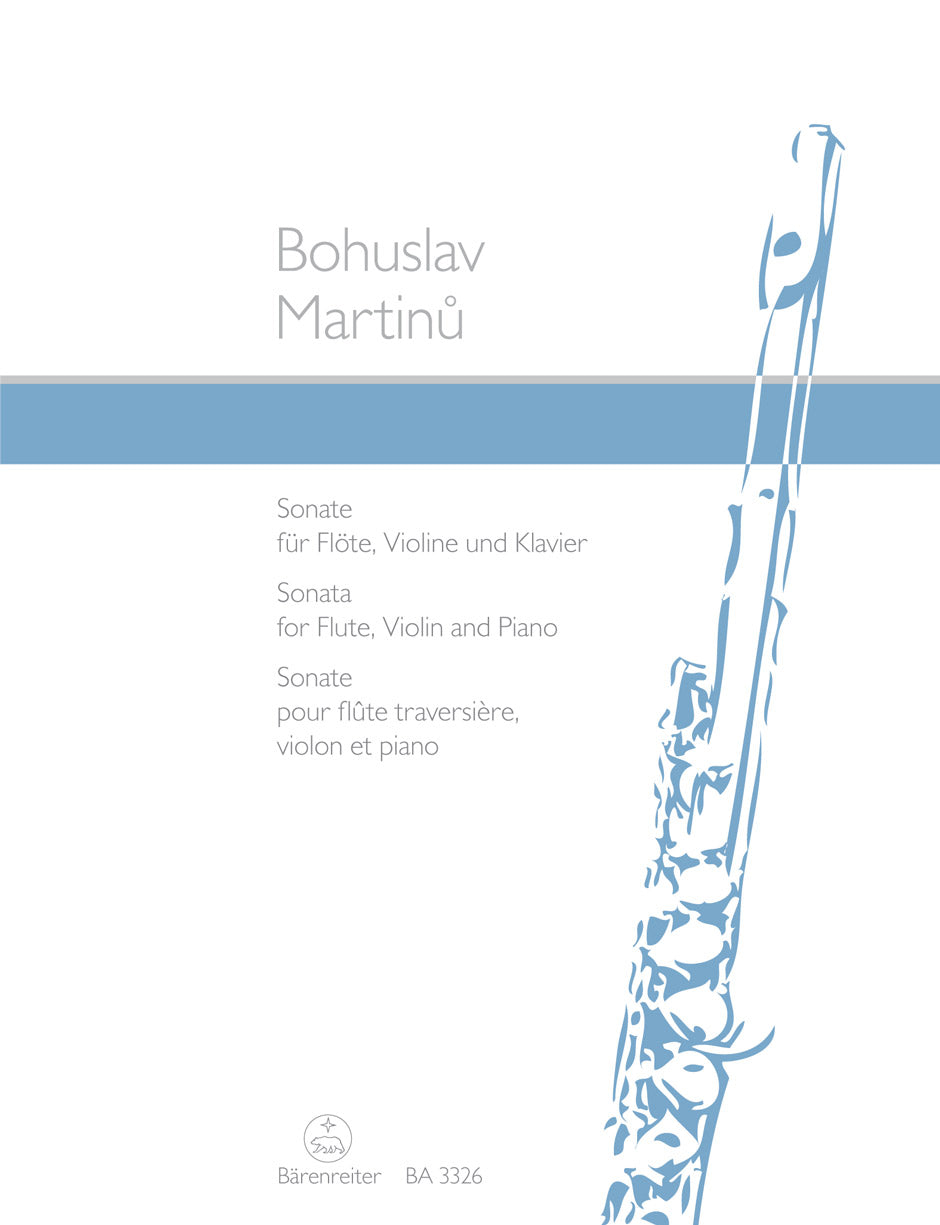 Martinu, Sonate H.254 (1936) (Fl,Vn,Pf) (Barenreiter)