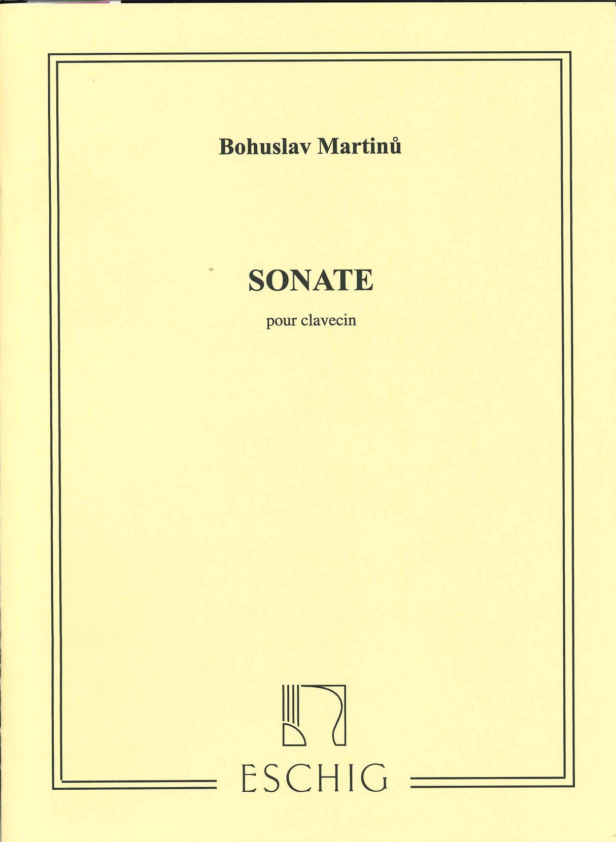 Martinu, Sonata H 368 (1958) (Eschig)
