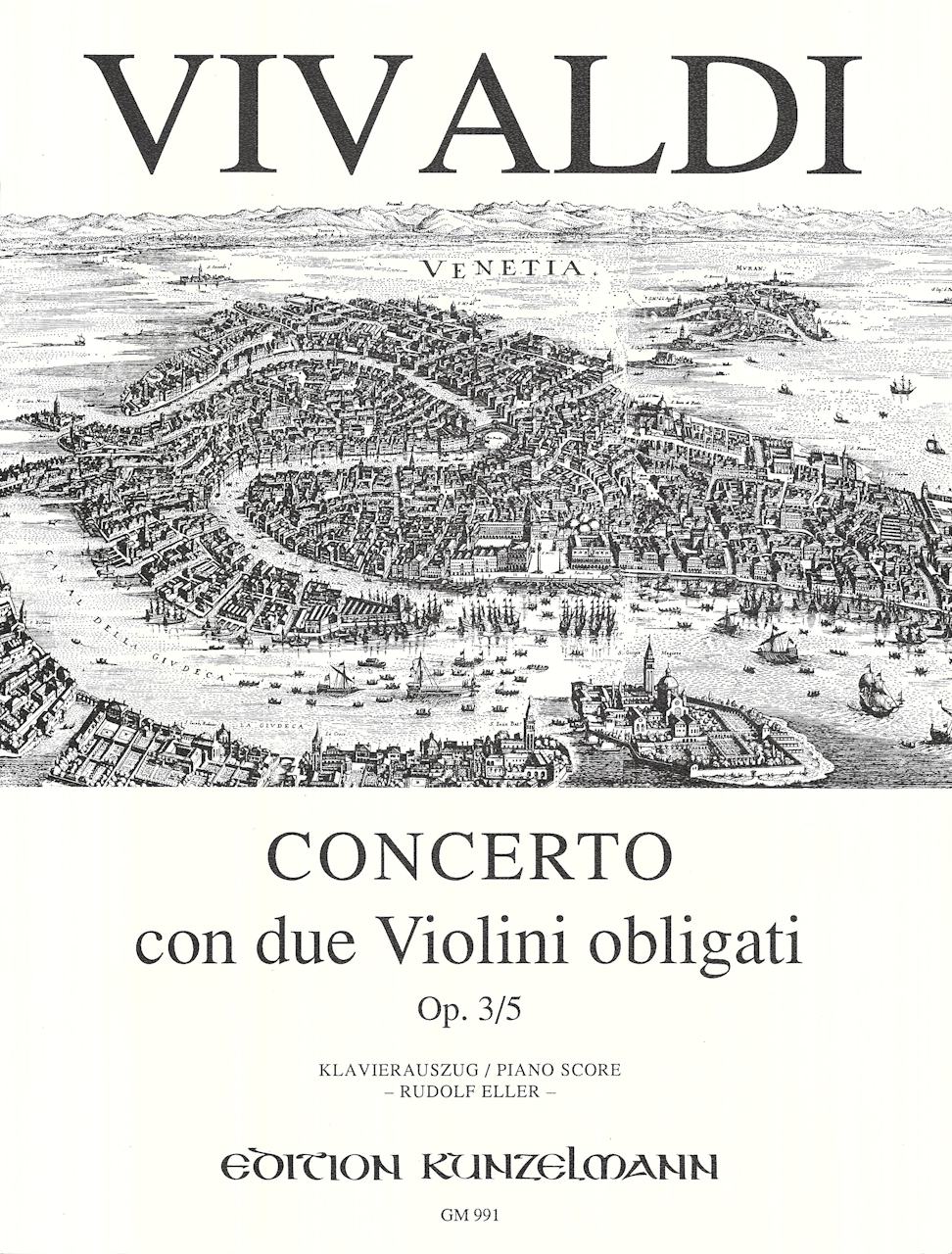 Vivaldi, Concerto op. 3/ 5 in A (2Vn,Pf) (Kunzelmann)