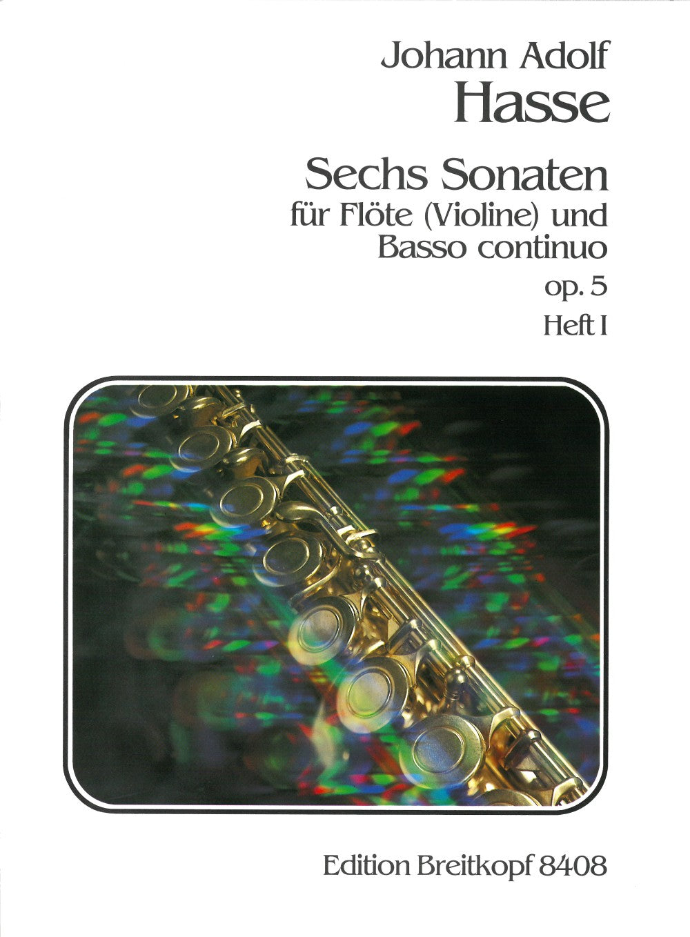 Hasse, 6 Sonaten op.5, 1 (Fl,Bc) (Breitkopf)