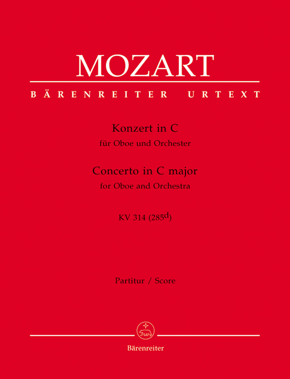 Mozart, Concerto for Oboe (Partitur) (Barenreiter)