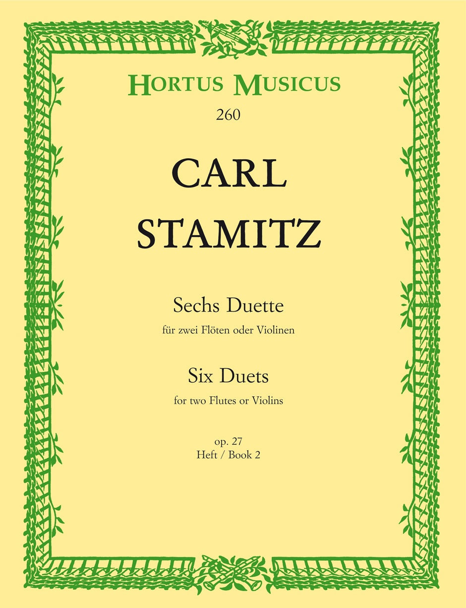 Stamitz, 6 Duette op. 27, 2: 4-6 (Barenreiter)