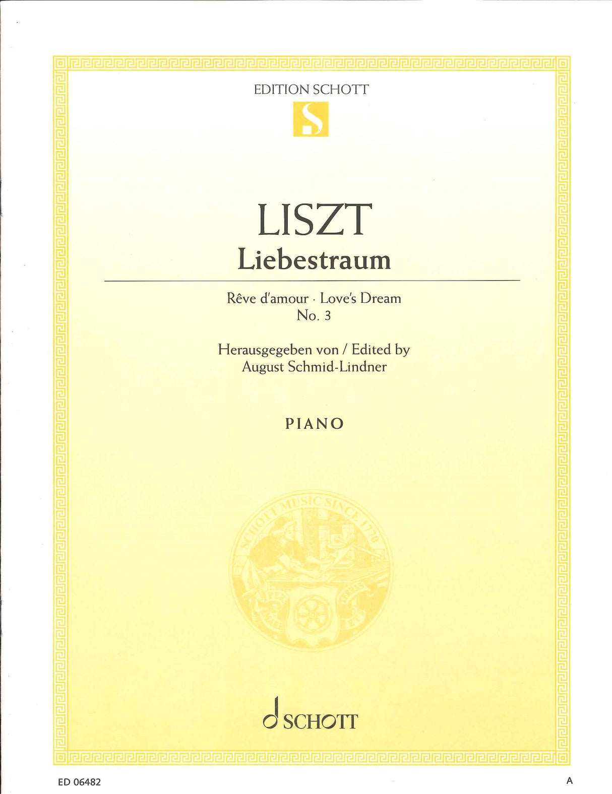 Liszt, Liebestraume Nr. 3 (Schott)