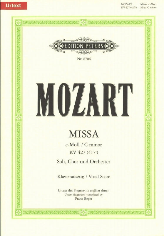 Mozart, Missa KV 427 (Beyer) (Peters)