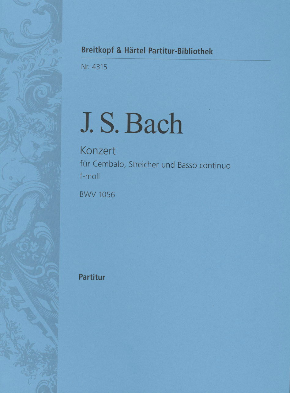 Bach, Concerto BWV 1056 (Partitur) (Breitkopf)