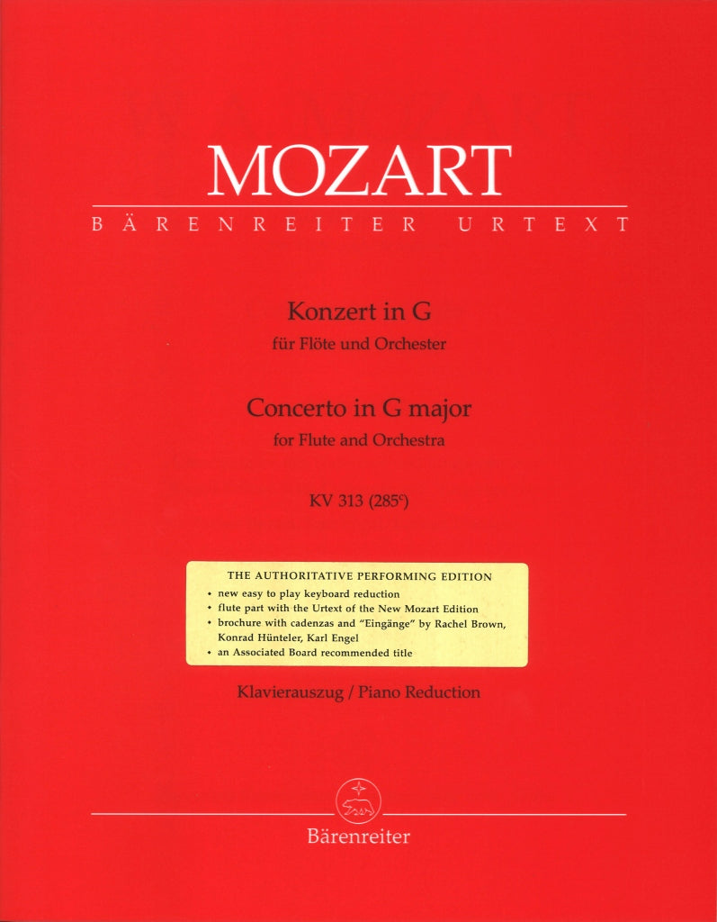 Mozart, Concerto KV 313(285c) in G (Barenreiter)