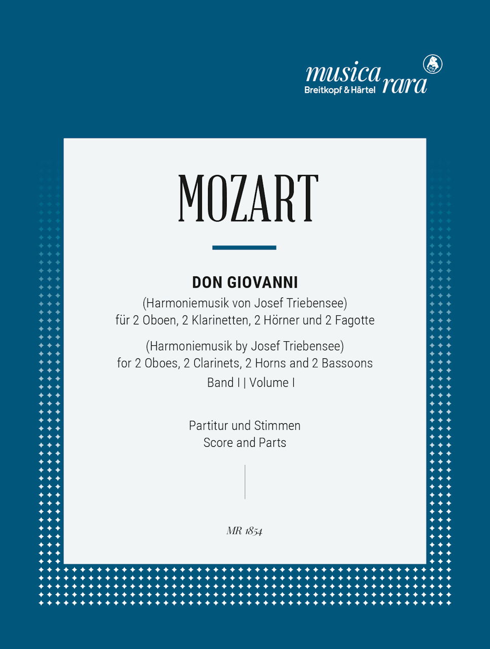 Mozart, Don Giovanni 1 (2OB,2Cl,2Hn,2Bn) (Musica Rara)