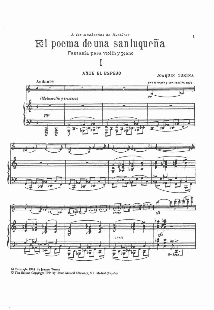Turina, El poema de una sanluquena (UME)