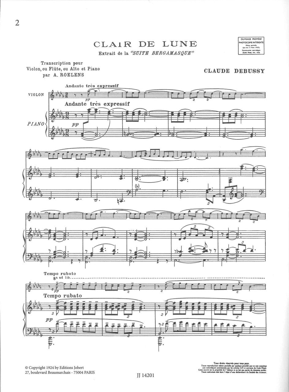 Debussy, Pour le violoncelle (Jobert)