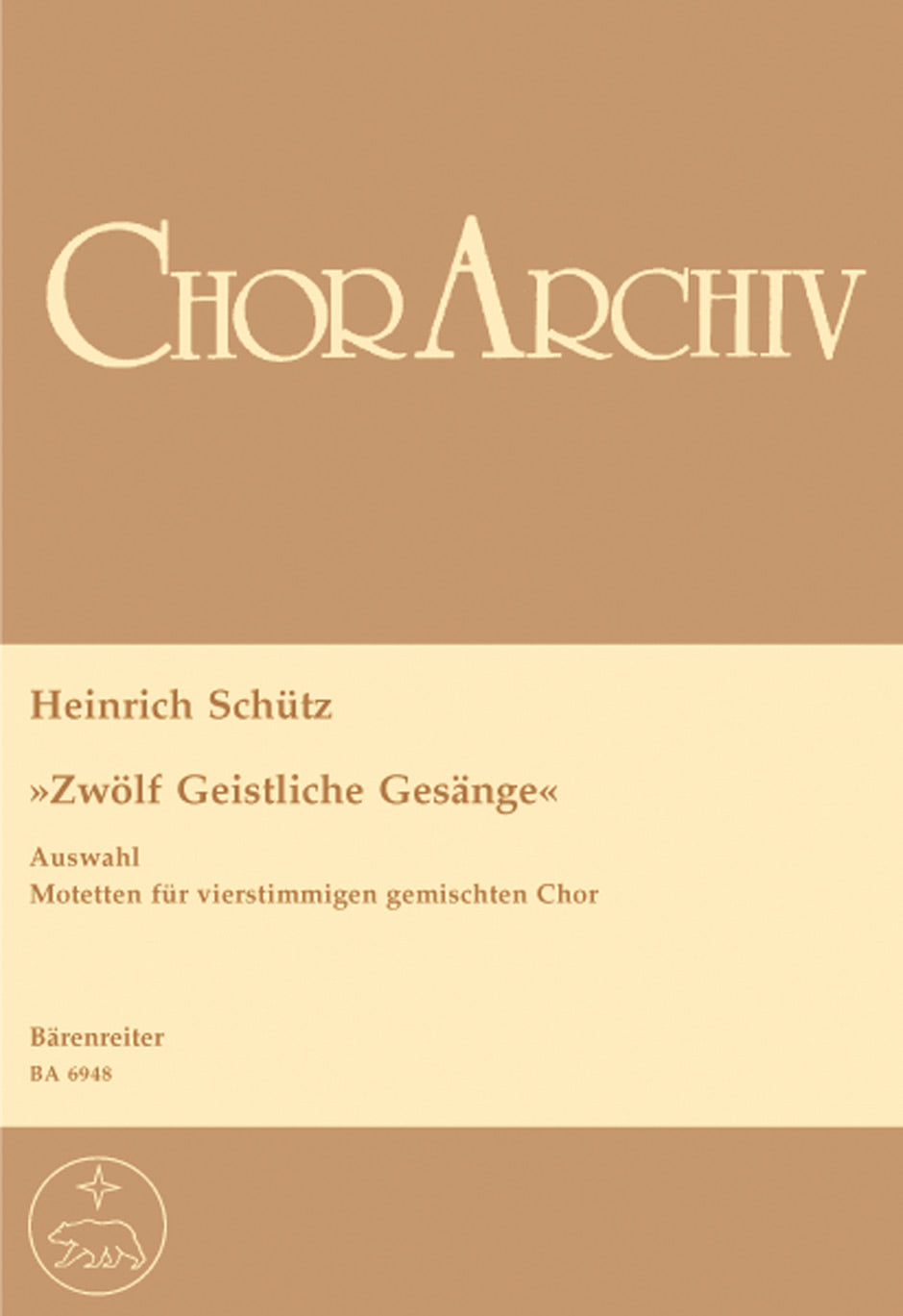 Schutz, 12 Geistliche Gesange (Barenreiter)
