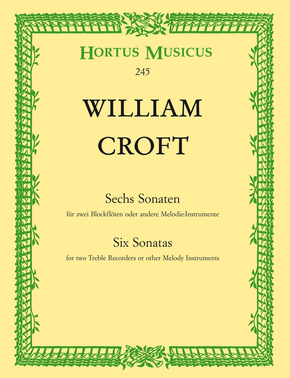 Croft, Sechs Sonaten (Barenreiter)
