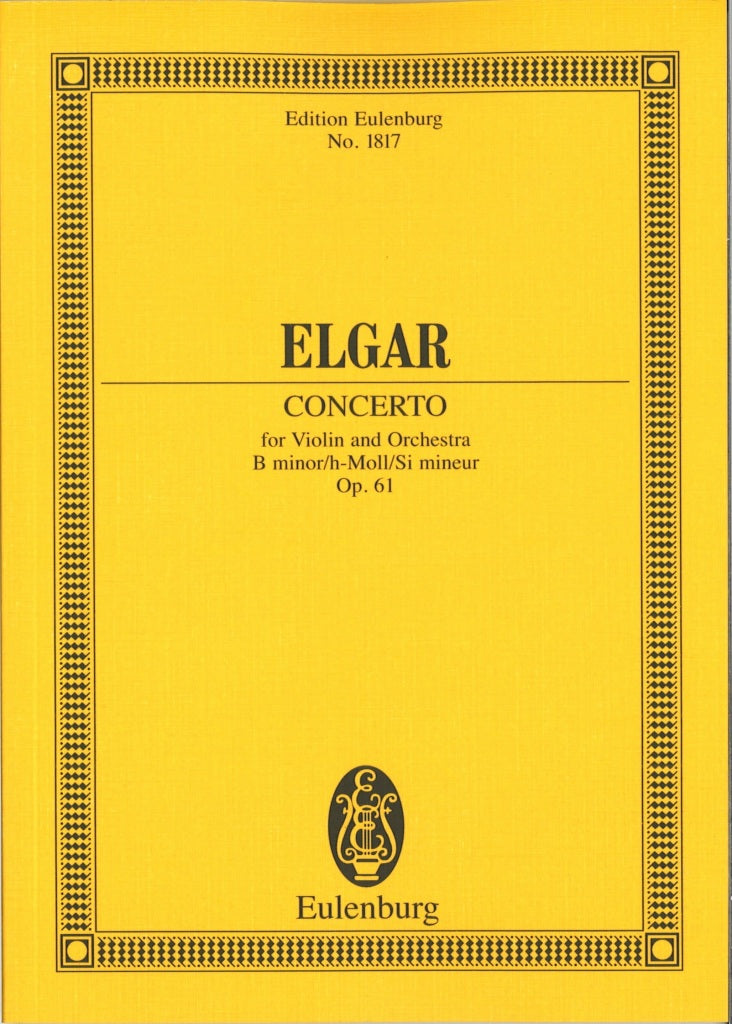Elgar, Concerto for Violin op. 61 (Eulenburg)