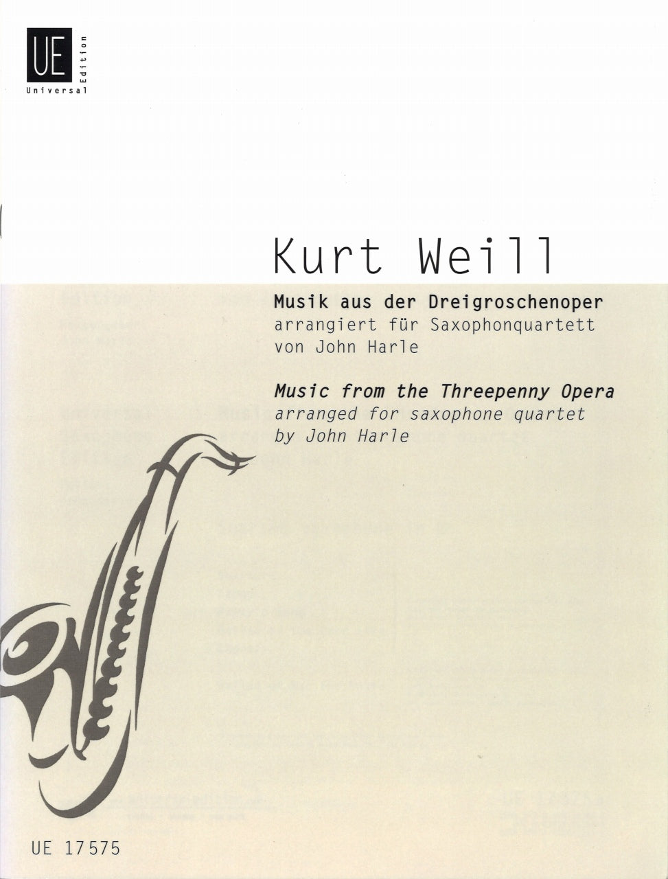 Weill, Dreigroschenoper (4Sax) (Universal)