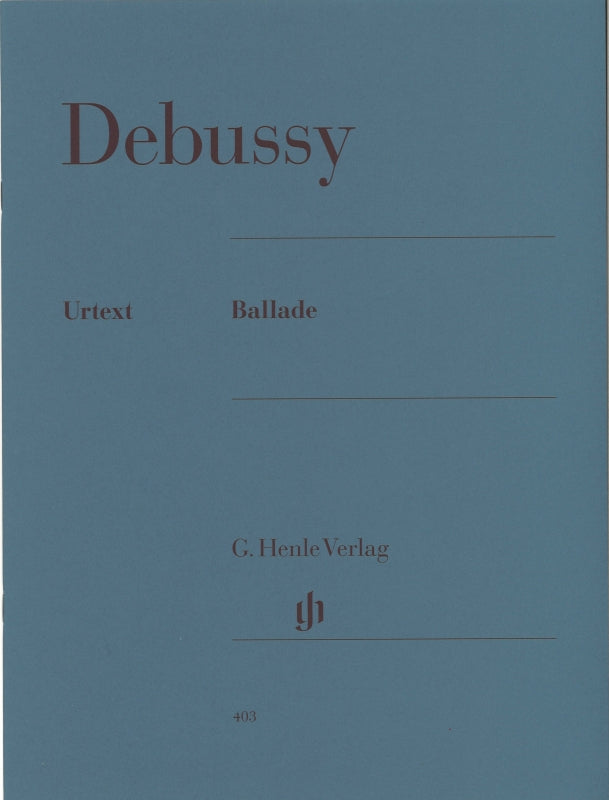 Debussy, Ballade (Henle)
