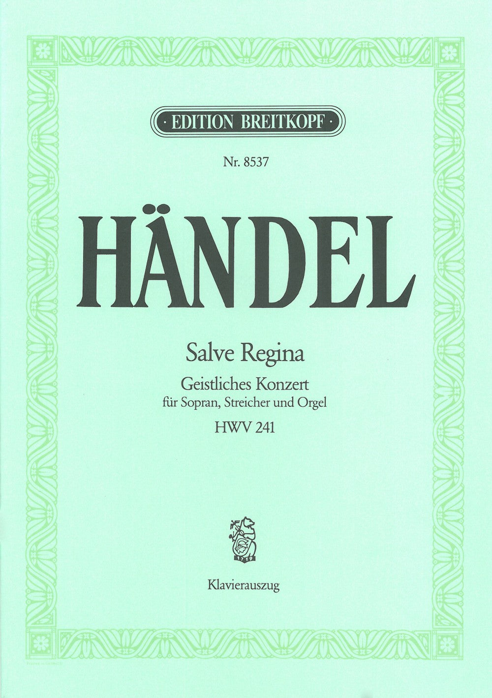 Handel, Salve Regina HWV 241 (Breitkopf)