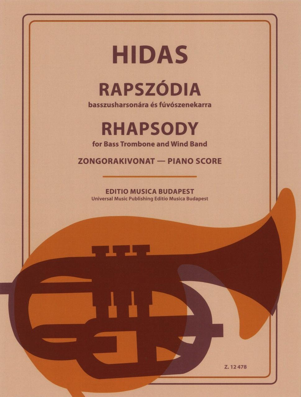 Hidas, Rhapsody (BsTbn,Pf) (Editio Musica Budapest)