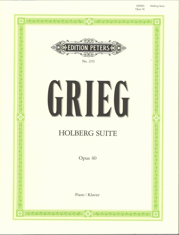 Grieg, Aus Holbergs Zeit op. 40 (Peters)