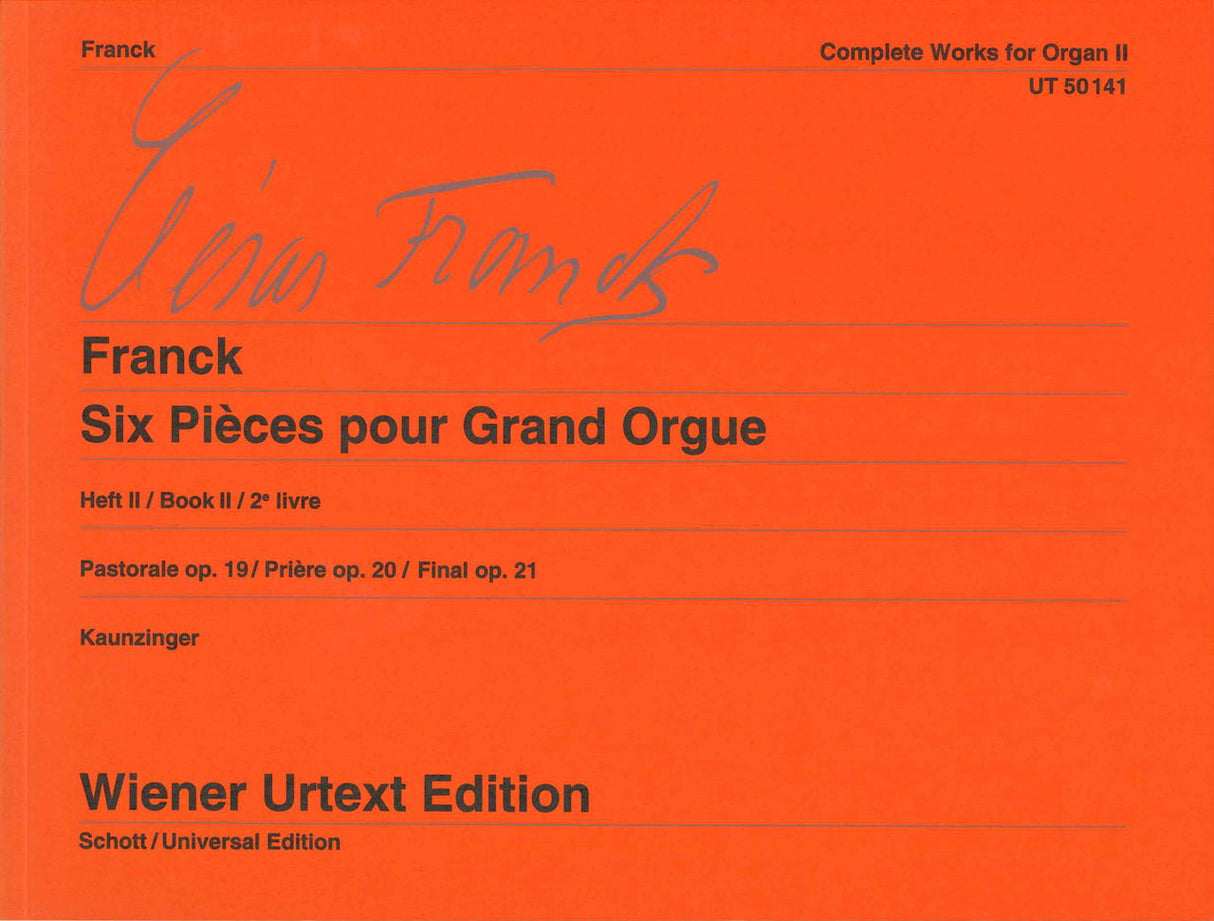 Franck, Complete Works 2: 6 Pieces, 2 (Wiener Urtext Edition)