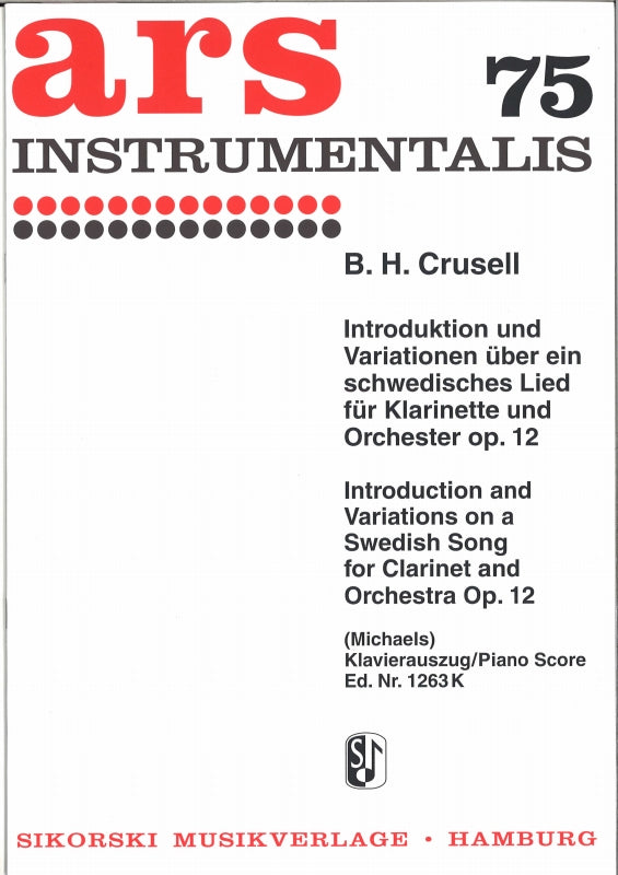 Crusell, Introduction & Var. op. 12 (Sikorski)